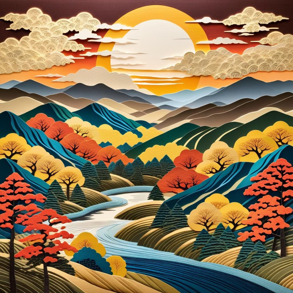 a paper collage