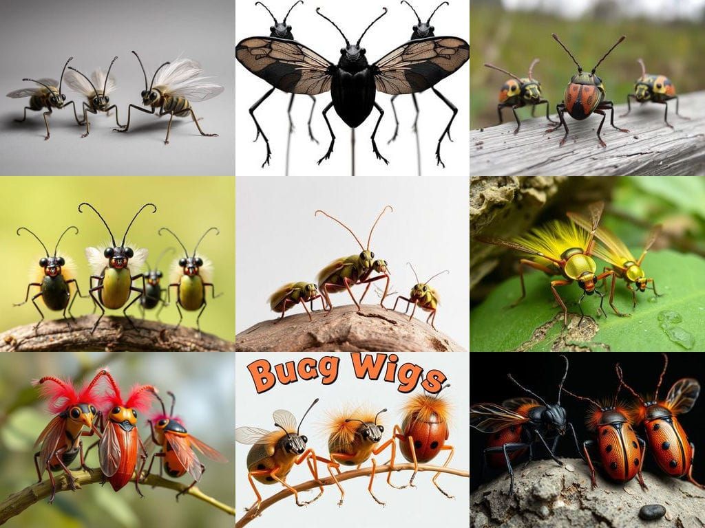 Intricate Insect Hairdos