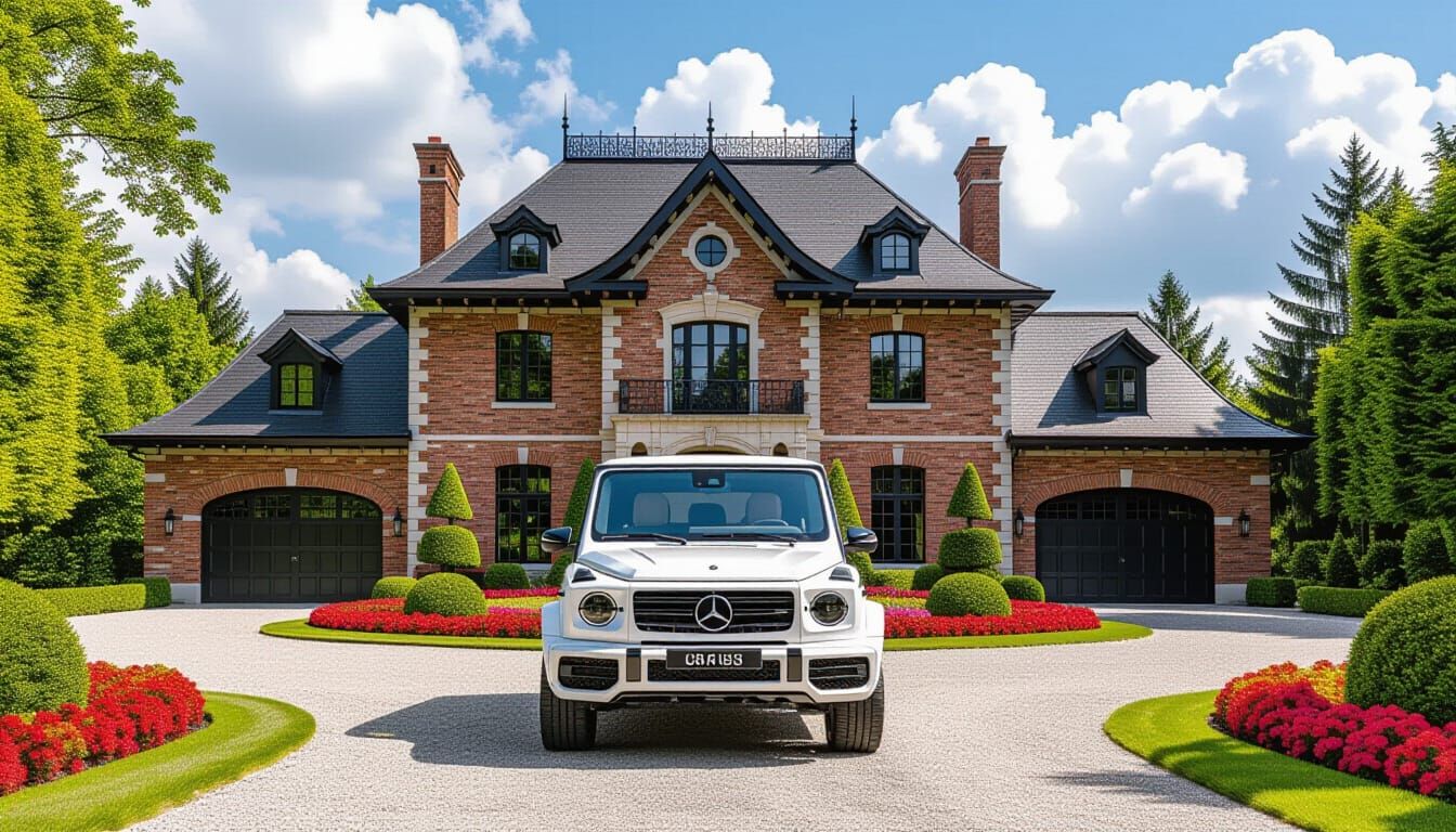 Victorian Chateau with Mercedes AMG G 63