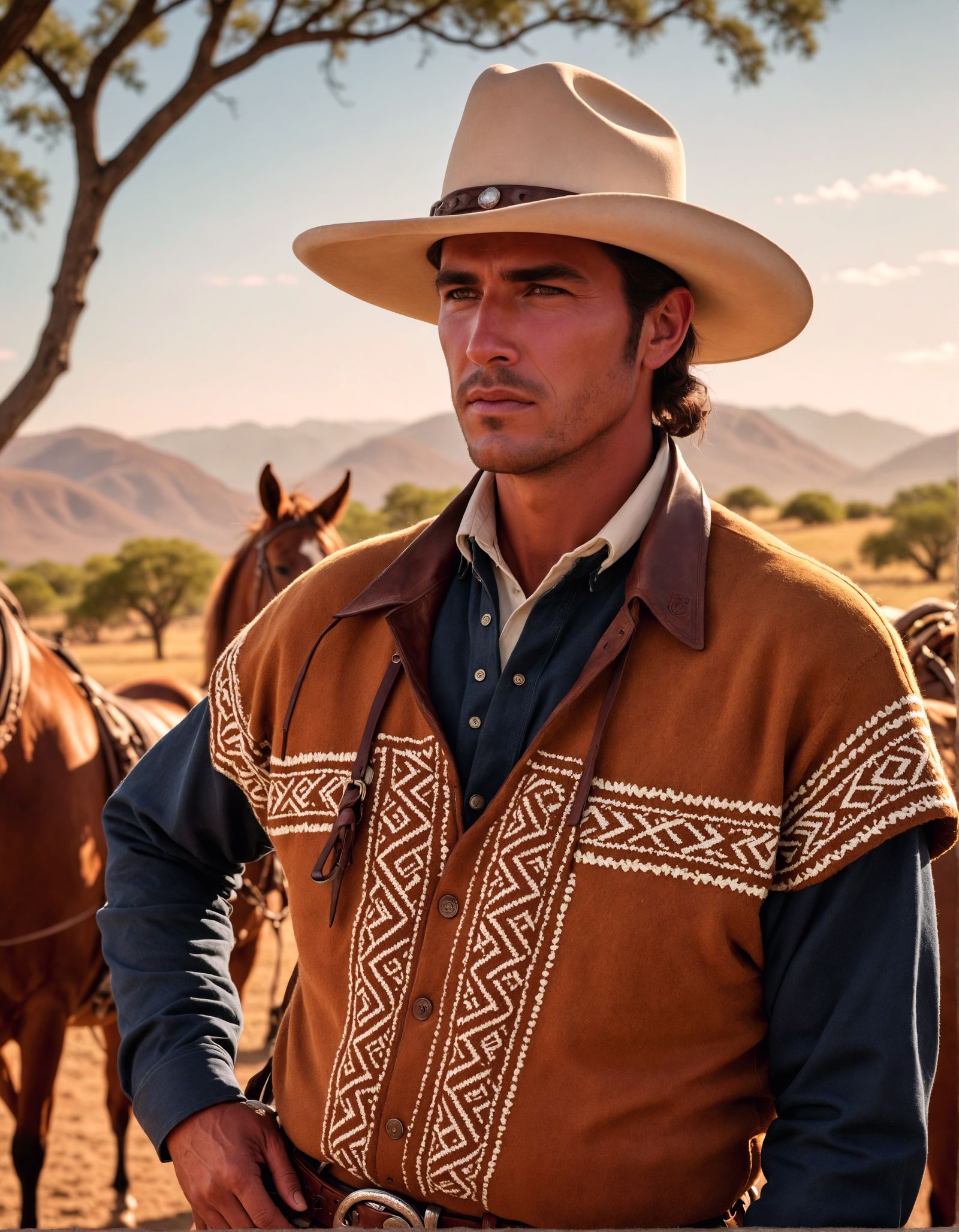 Gaucho Fashion: South American Rancher in Leather