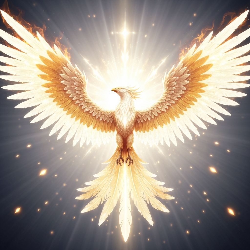 Majestic Phoenix Reborn in Radiant Light