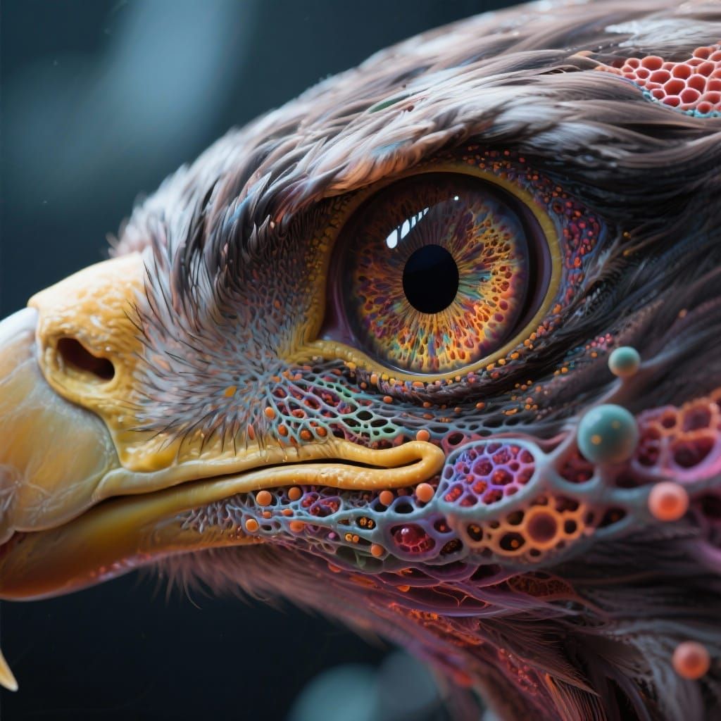 Eagle Eye Cellular Detail: Ultra Realistic 8K View