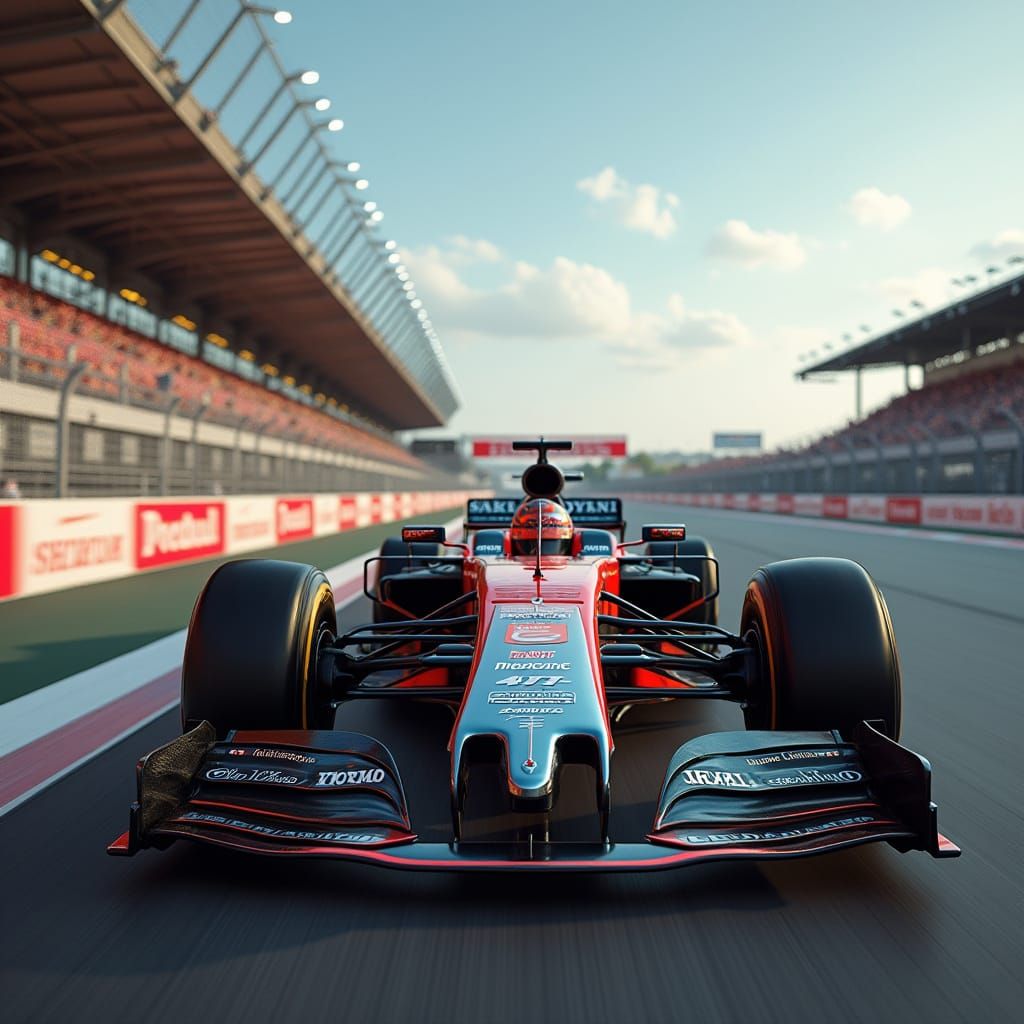 Racing Cars Perform Daring F1 Overtake