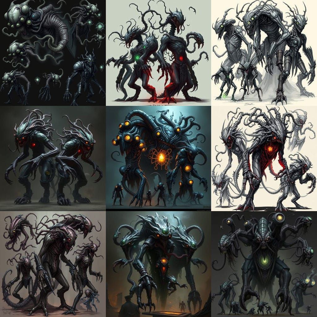 Lovecraftian Monstrosities in Dark Cyberpunk Hierarchy