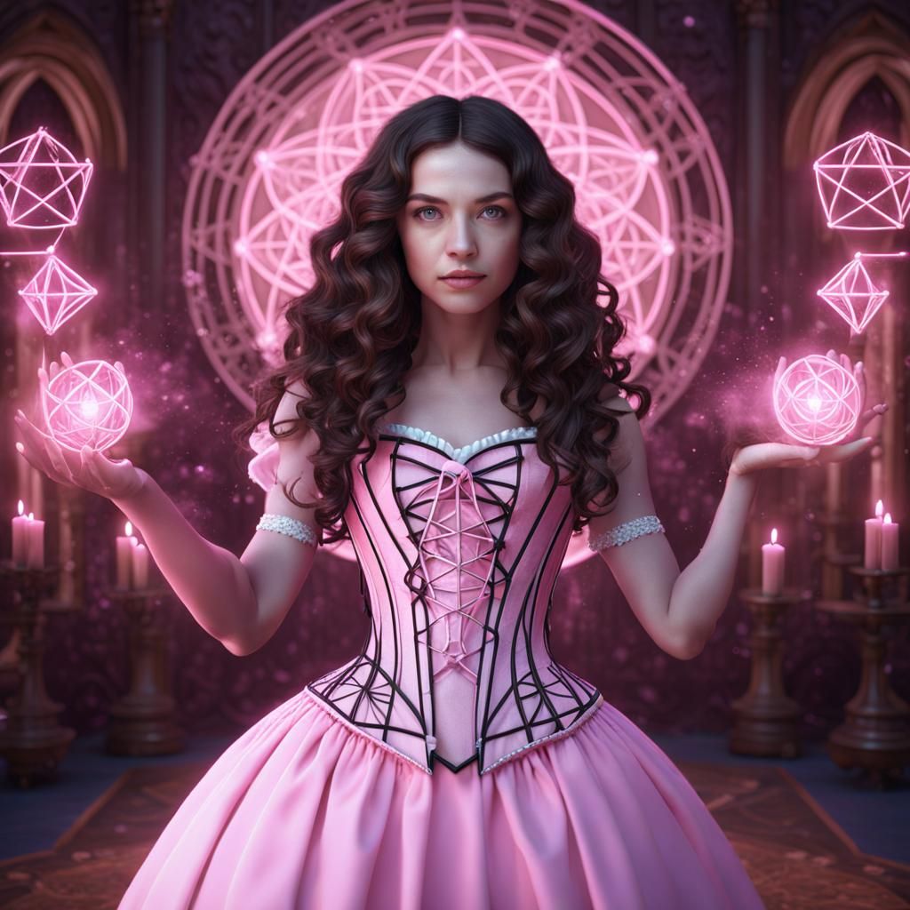 Geometric Spell: Witchcraft in Detailed Matte Painting