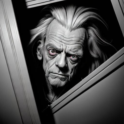 Eerie Closet Encounter: Christopher Lloyd in Shadow