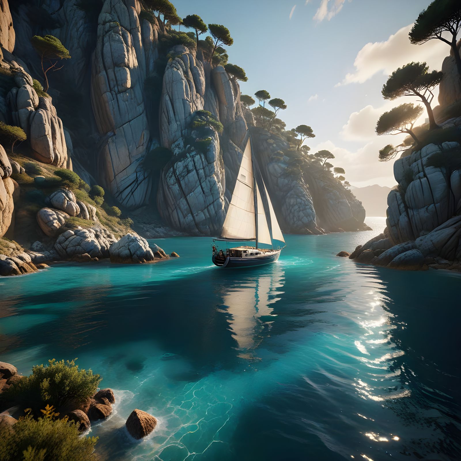 Epic Sardinian Coast 3D Masterpiece in Unreal Engine 5