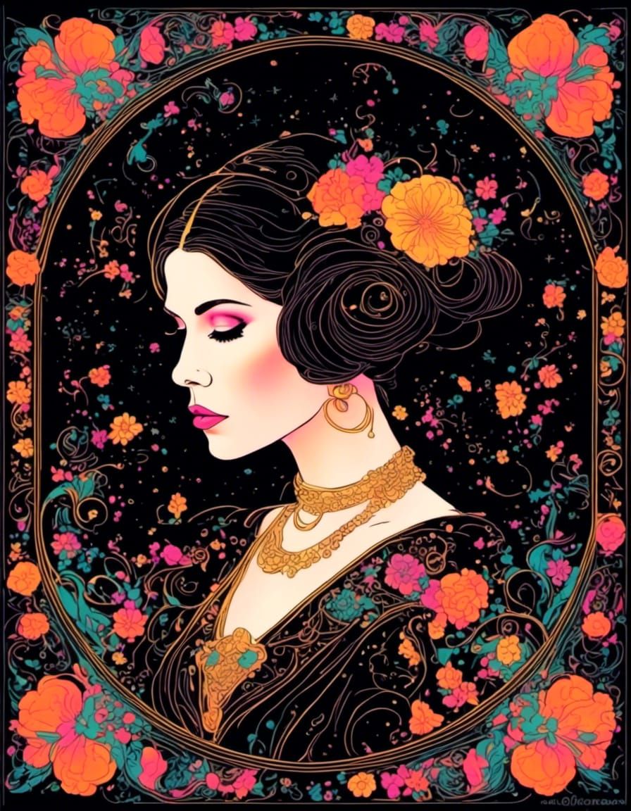 Princess Leia in Maximalist Style