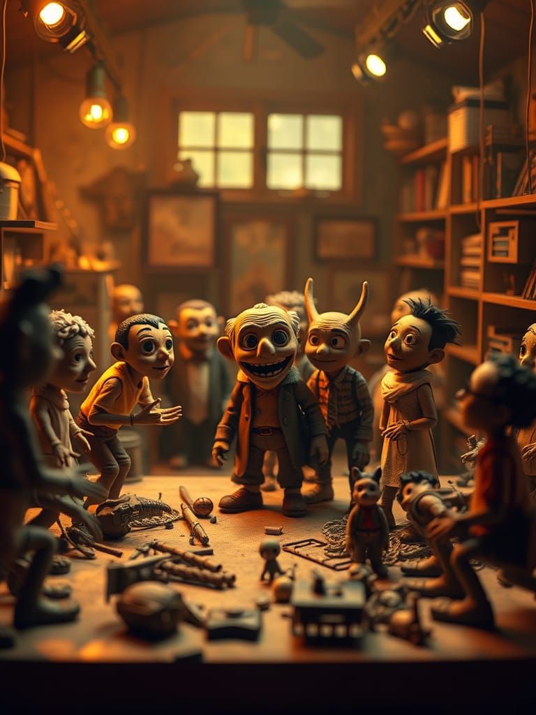 Stop-Motion Studio with Claymation Transformations