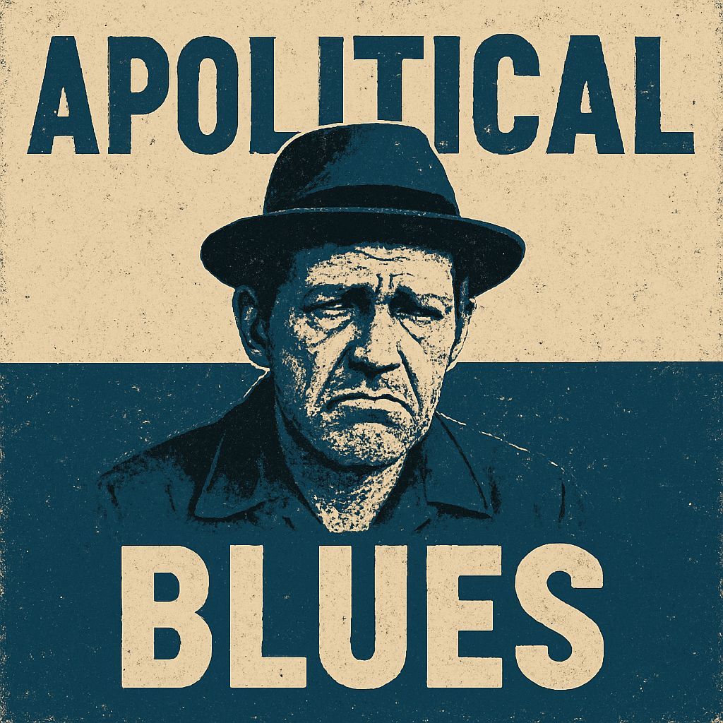 Apolitical Blues: Abstract Art with Deep Blue Tones