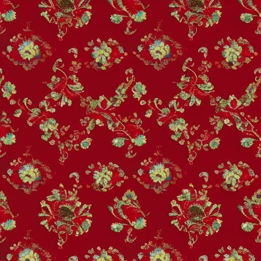 Luxurious Red Silk Pattern Design