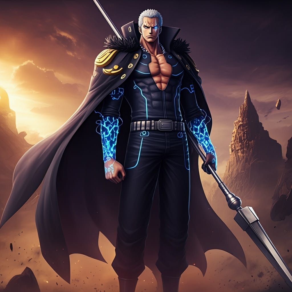 Magnetic Warrior: A Tall, Muscular Pirate with Metal Mastery