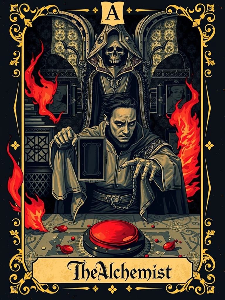 Medieval Alchemist Confronts Dark Technology