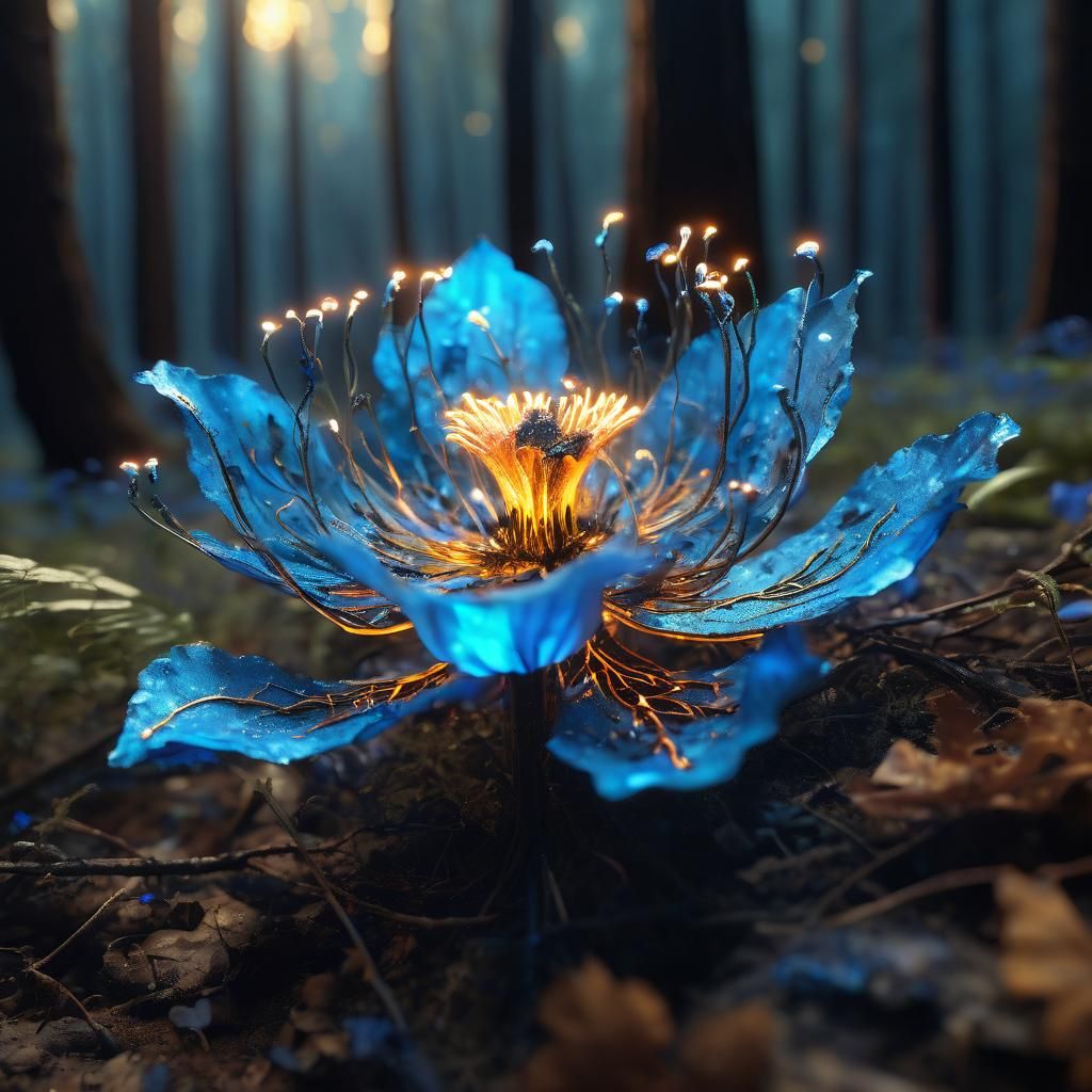 Surreal Botanical Fantasy in Ellen Jewett Style