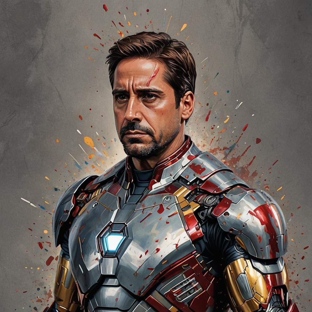 Michael Scott as Iron Man: Hyperrealistic Concept Art