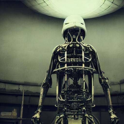 Welding Surrealist Lamp in Dark Academy Style