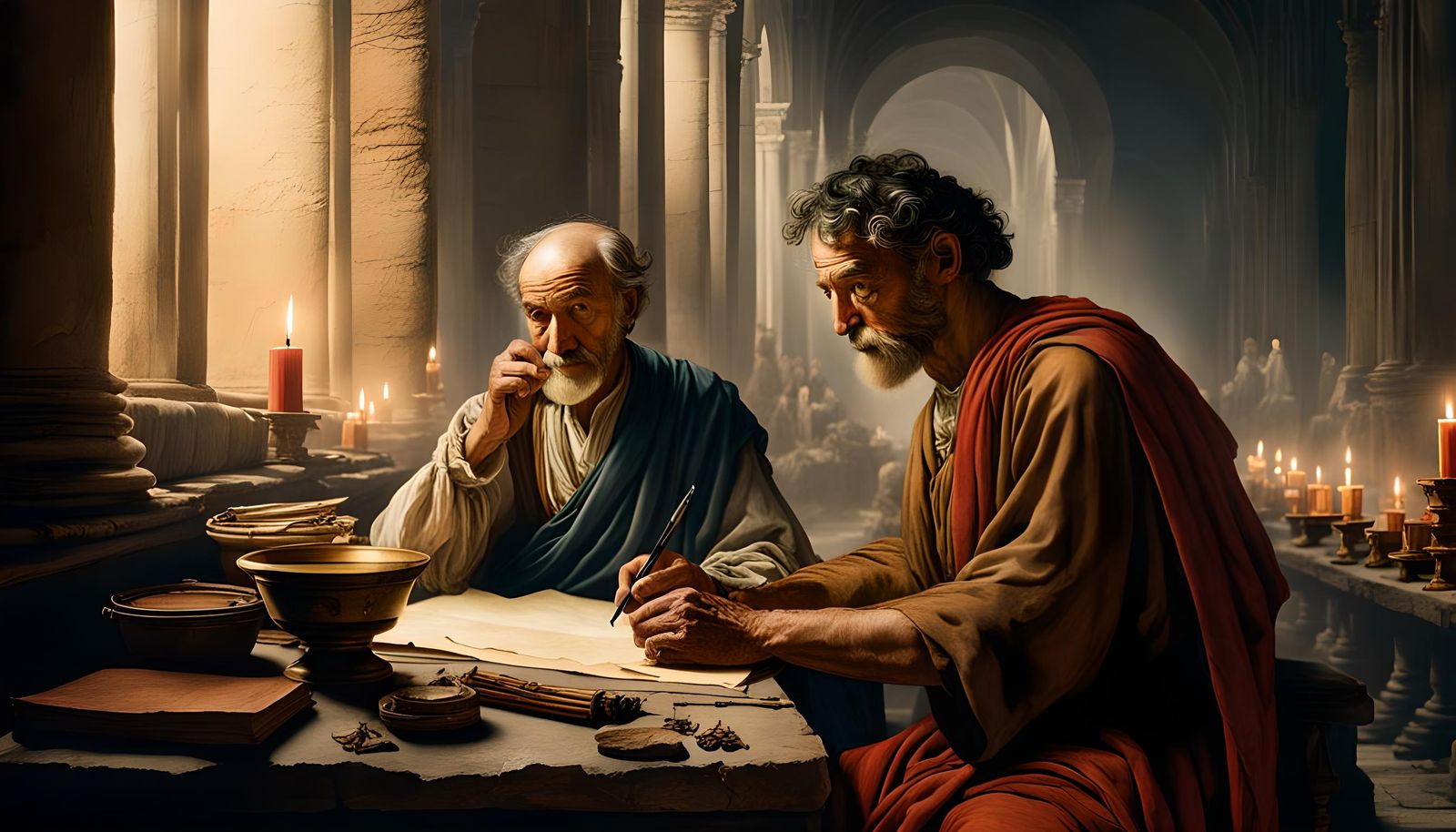 Scribe in Ancient Rome, Rackham Style