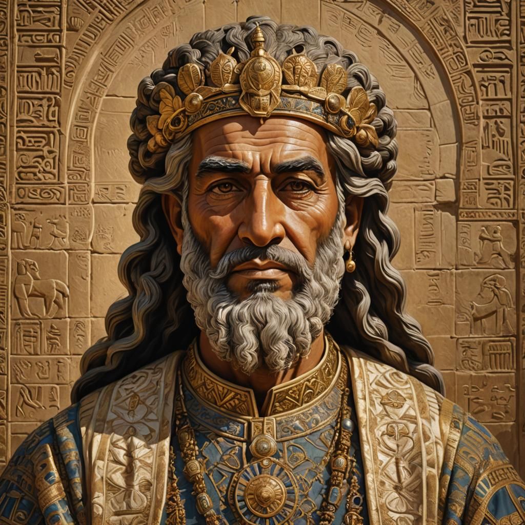 Babylonian Royal Portrait of Ancient Hebrew King
