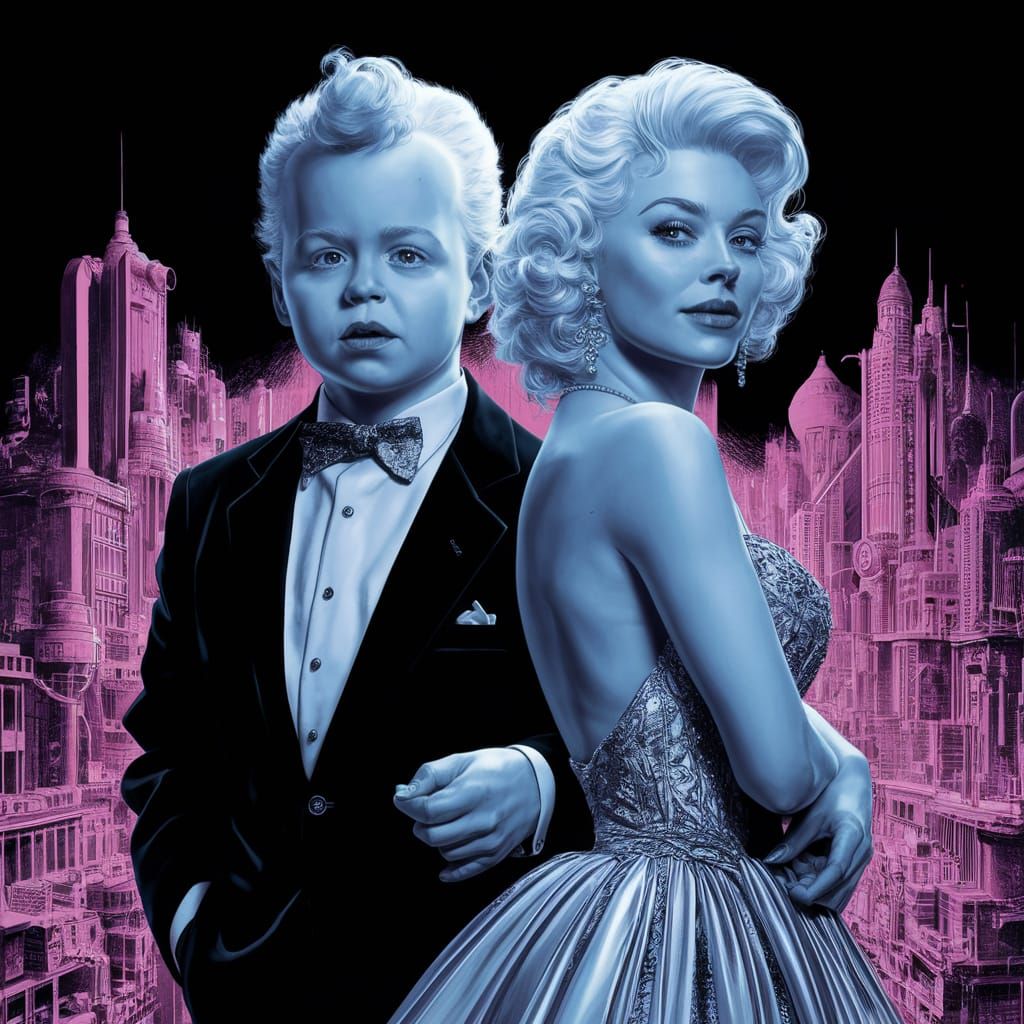 Pee-wee Herman and Anna Nicole Smith Comic Book Cover