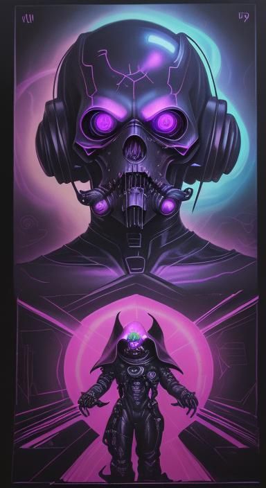 Void Reaper in Cyberpunk Steampunk Horror Style