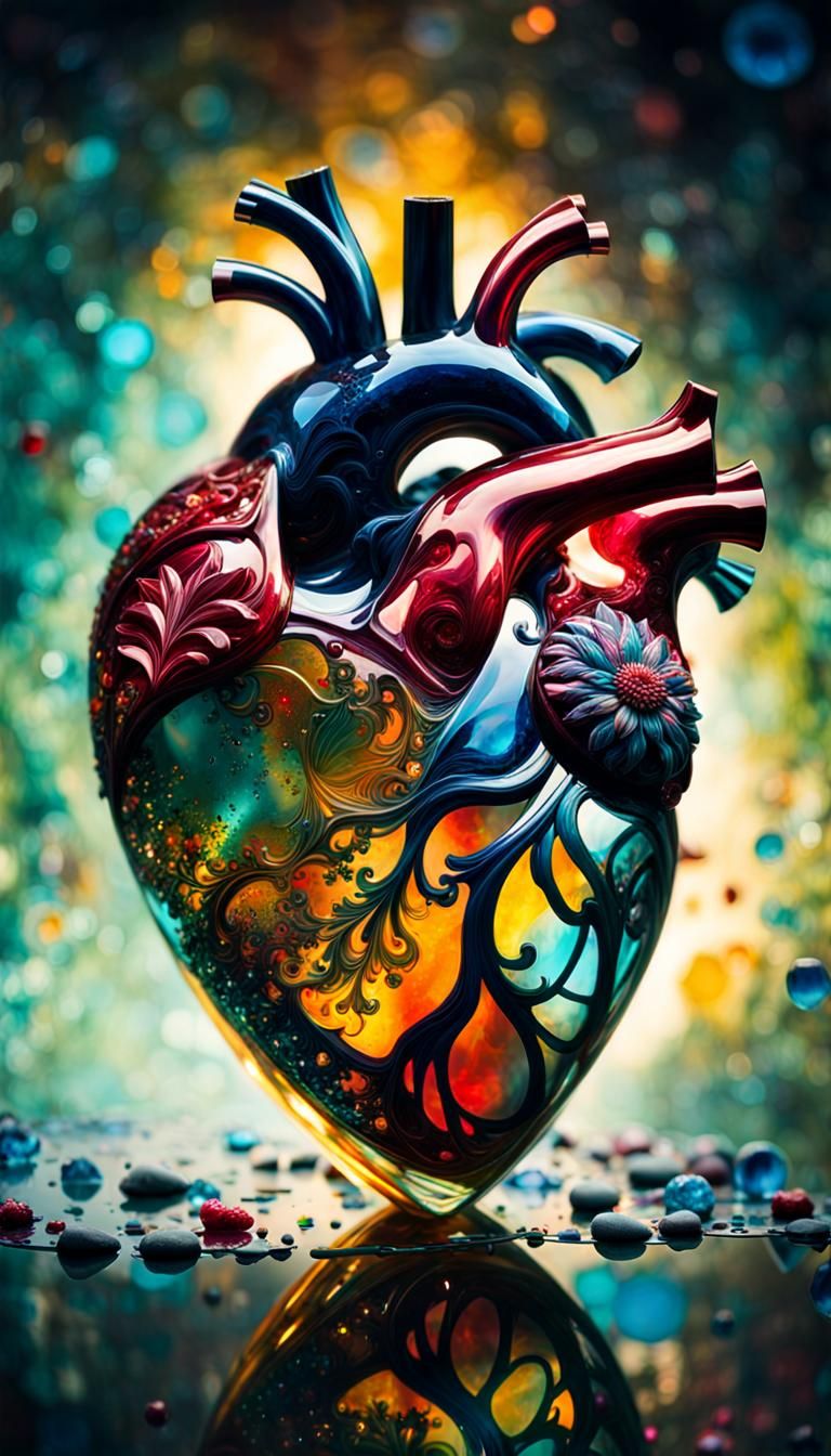 Crystal Heart: A Fantasycore Masterpiece in Glass