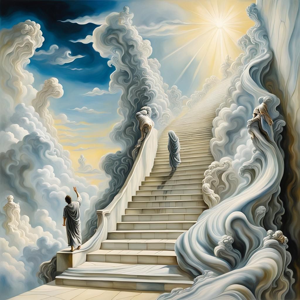 Surreal Stairway to Heaven, Veiled Marble