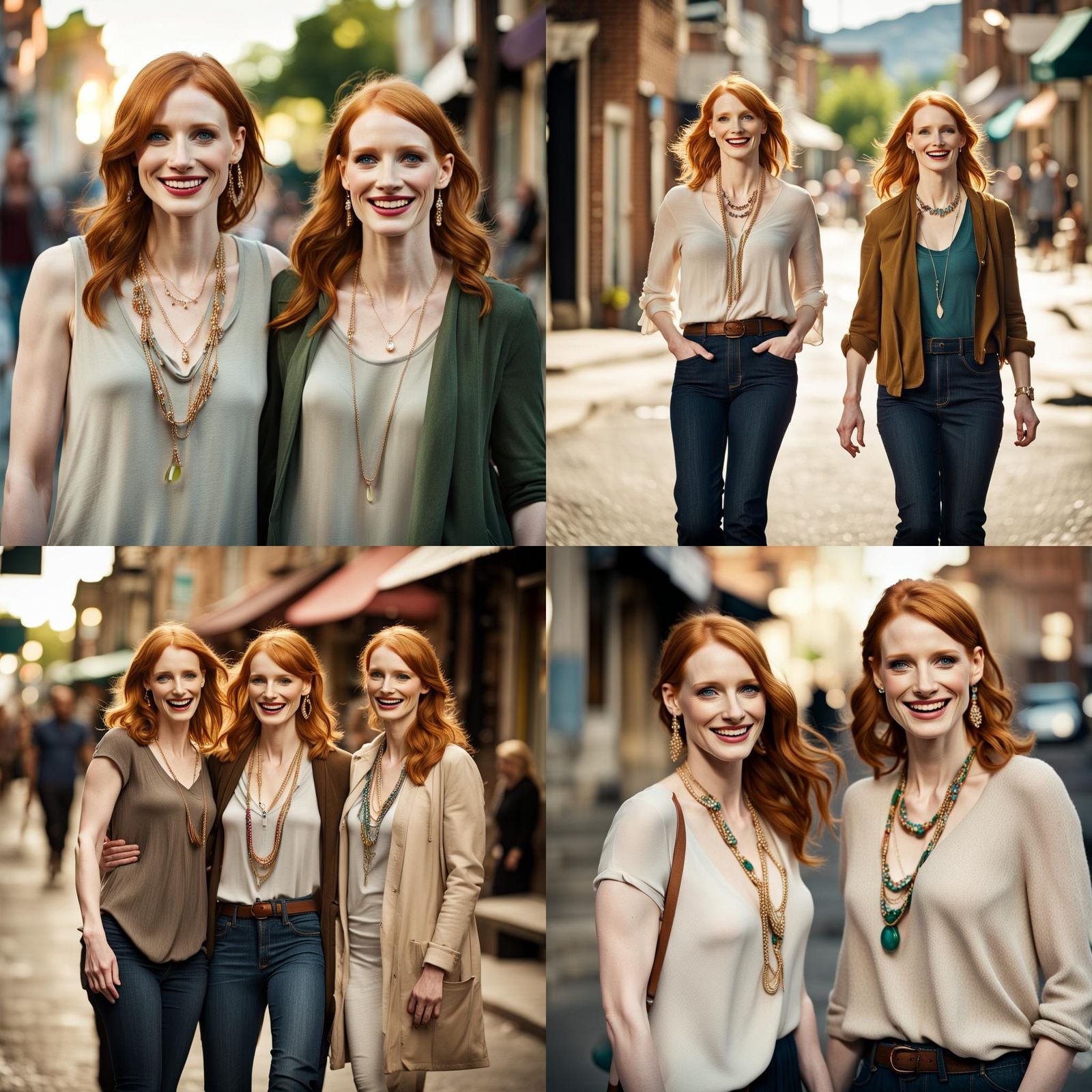 Bryce Dallas Howard and Jessica Chastain Walking