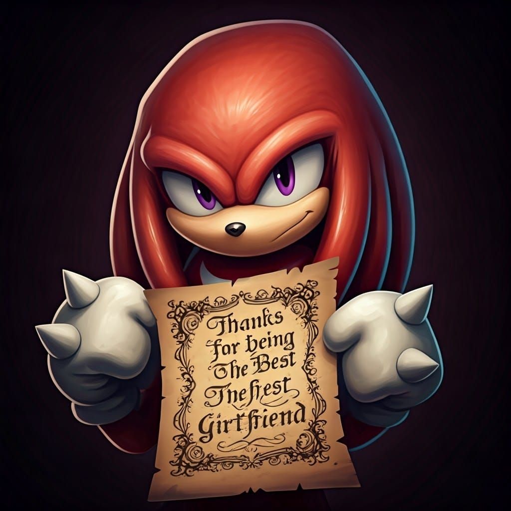 Sonic's Loyal Echidna Friend Expresses Endearing Love
