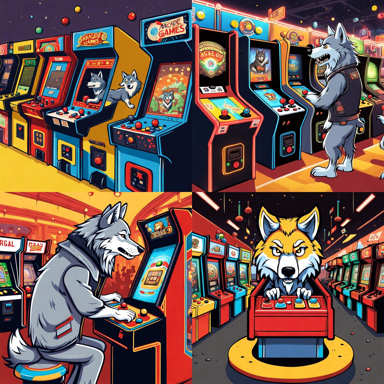 Wolf Plays Arcade Games