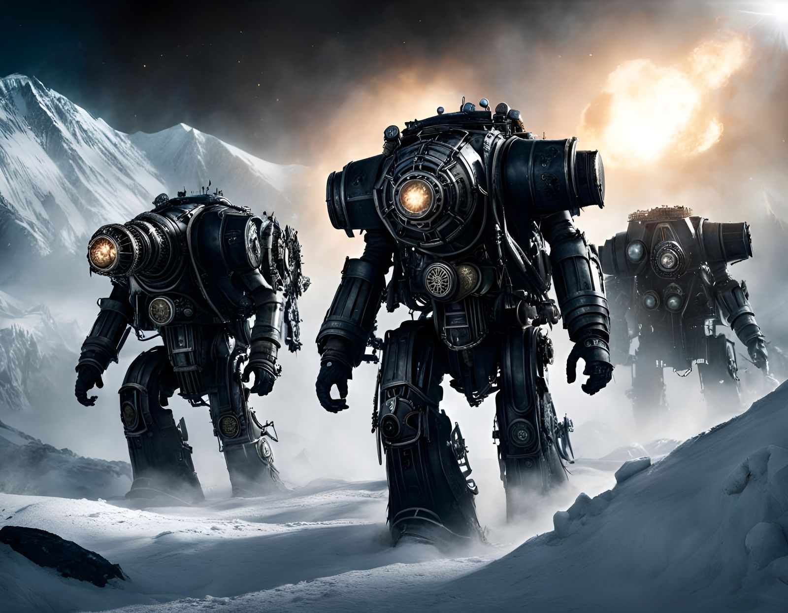 Frostpunk Cosmic Engine: Retrofuturistic Industrial Art