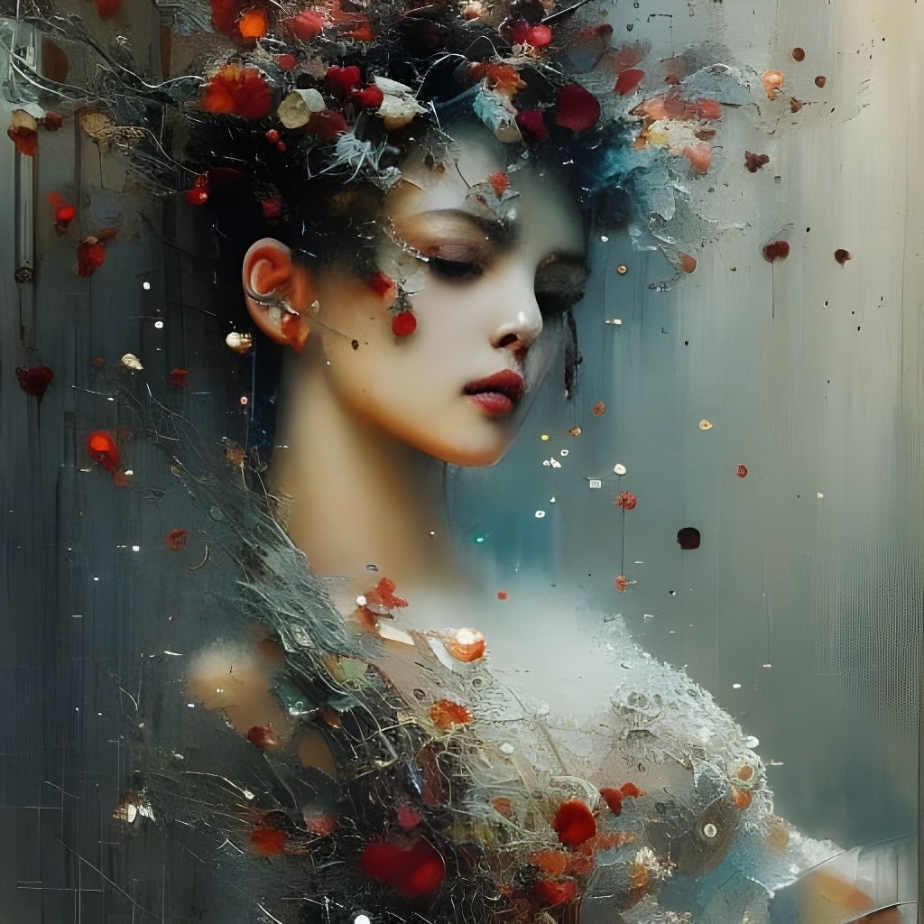 Clockpunk Crystal Bonsai Village: Digital Matte Painting