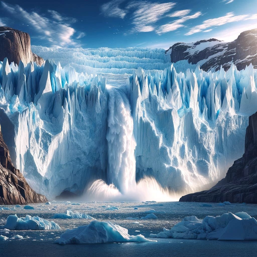 Greenland: Rapidly thawing glacier