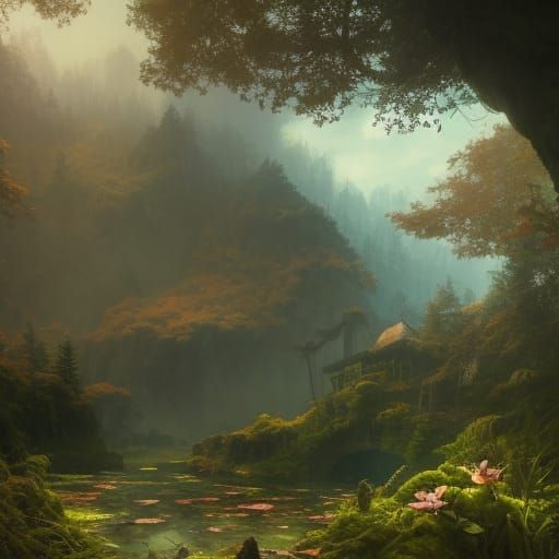 Cabin in Green Woods: A Baroque Masterpiece