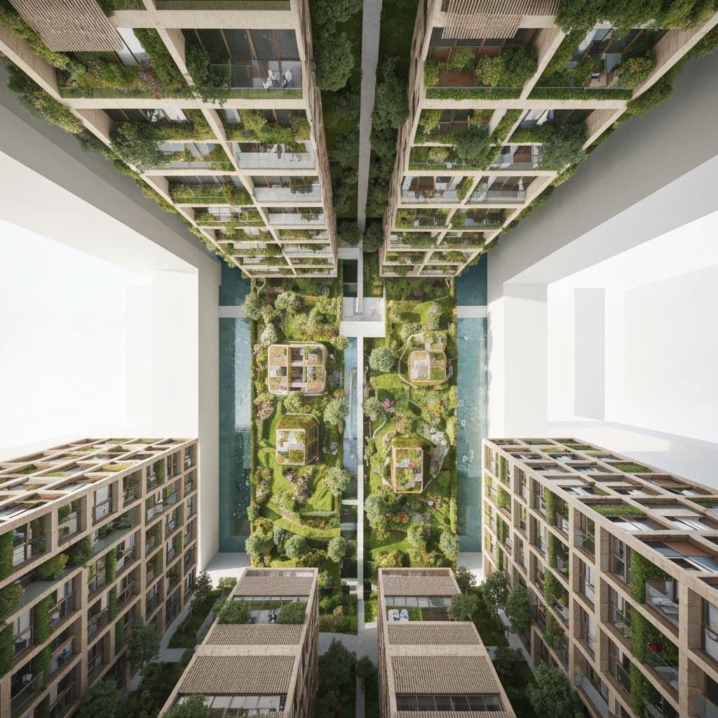 Photorealistic Innsbruck High-Rises and Social Housing