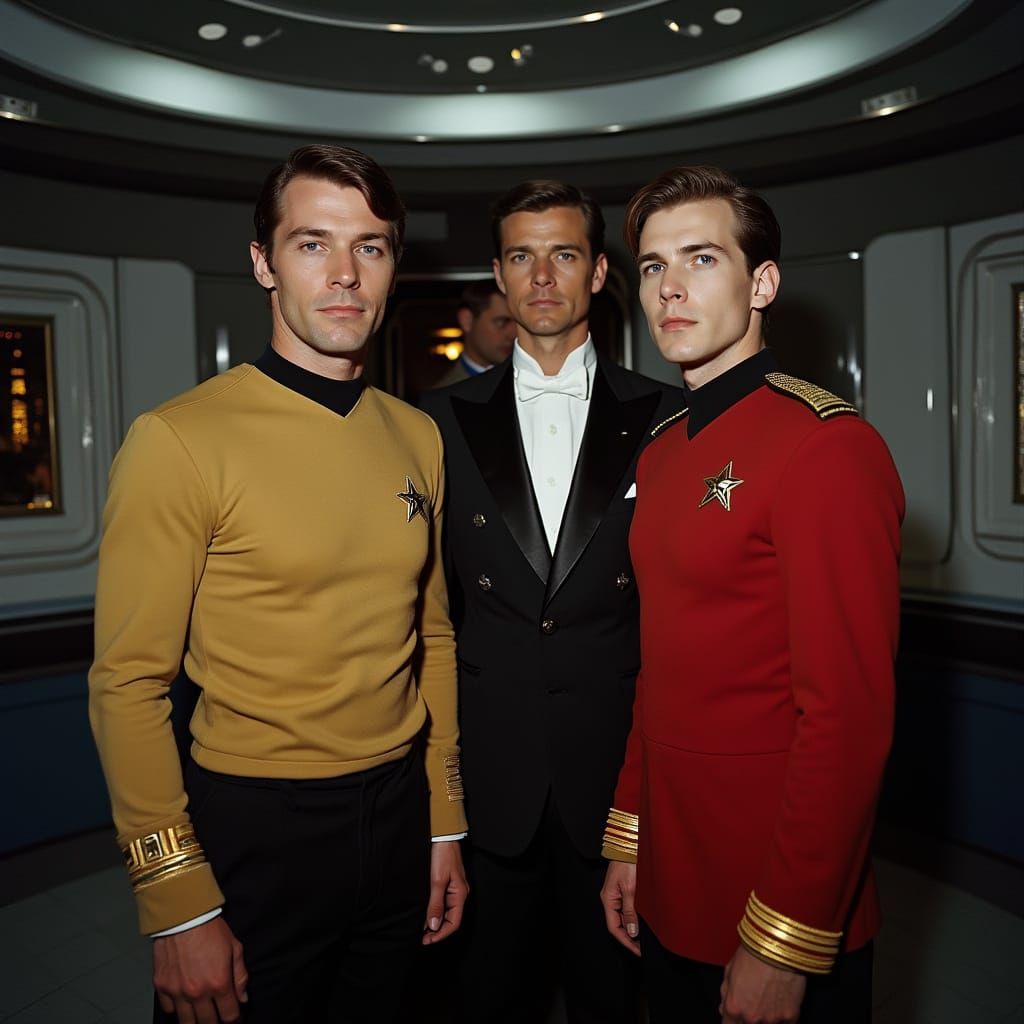 Star Trek Crew in Gothic Biopunk Style