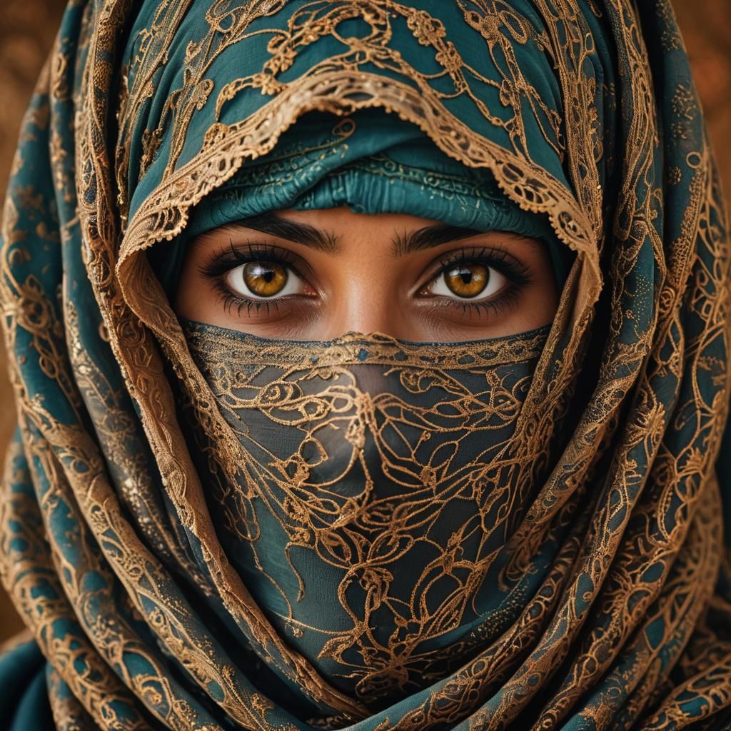 Veiled Woman in Afghanistan: A Vibrant Portrait