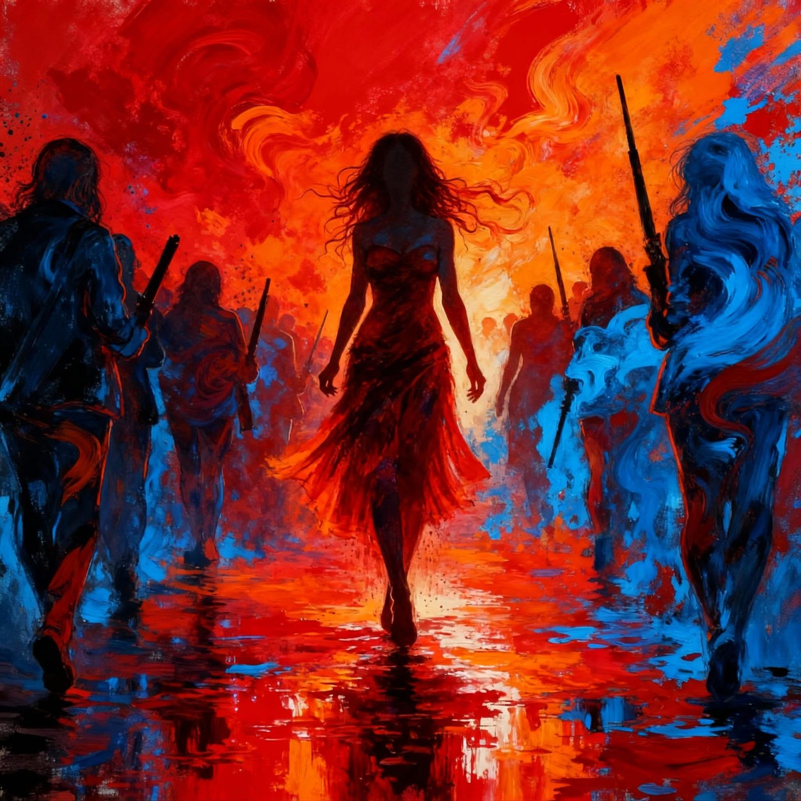 Joyful Damnation: A Surreal AI Art Piece