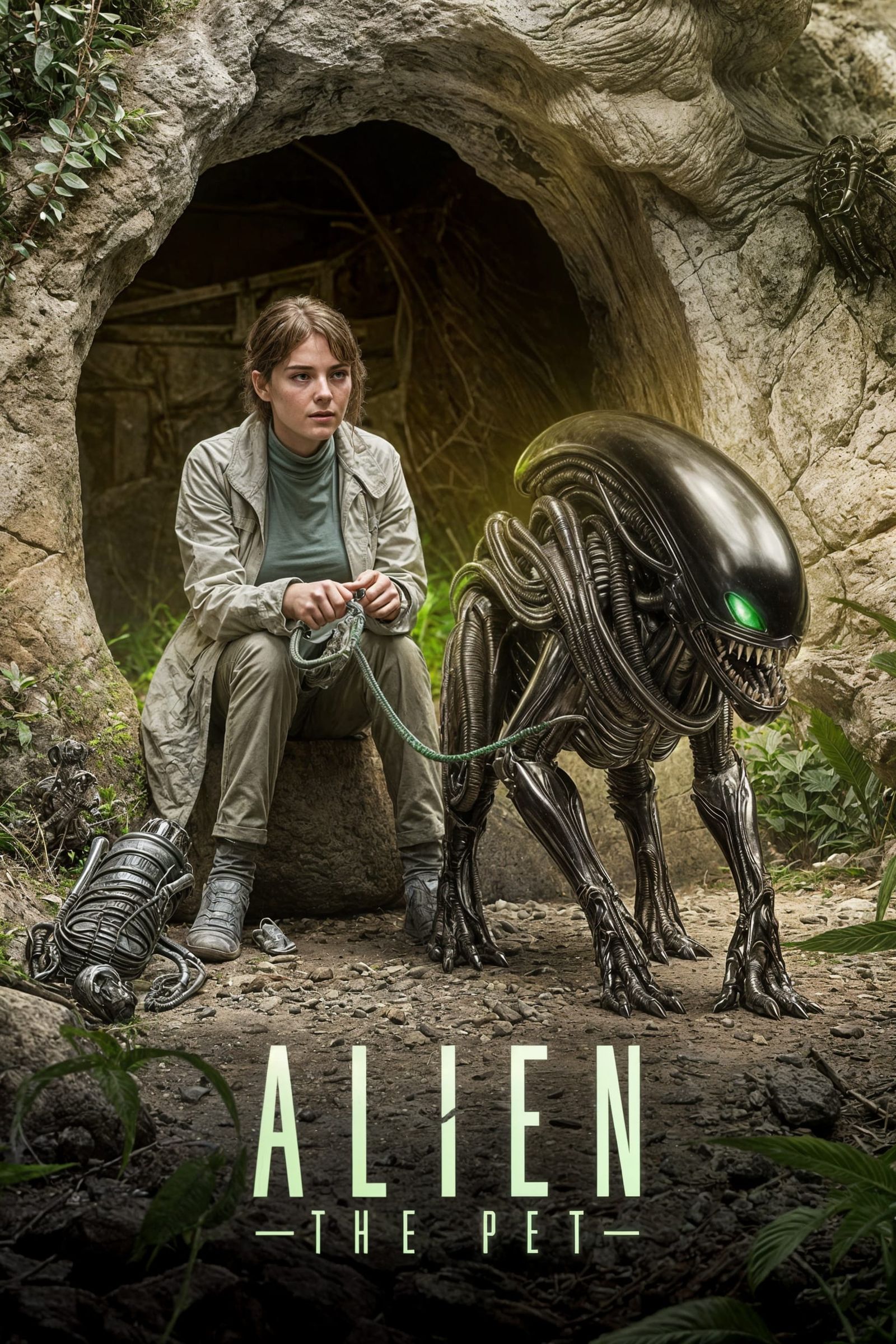 Alien The Pet: Hyperdetailed Horror Movie Poster