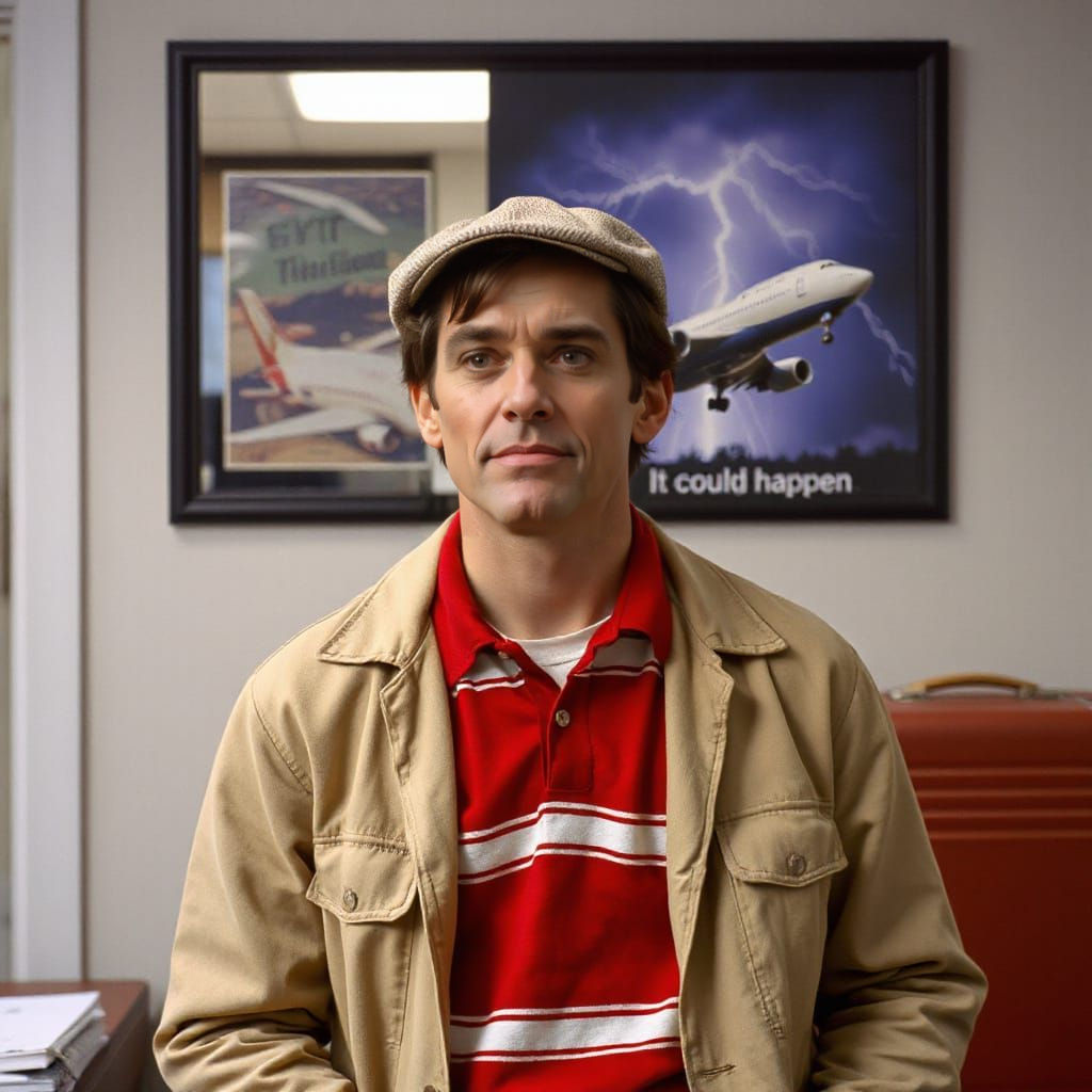 The Truman Show, travel agency scene