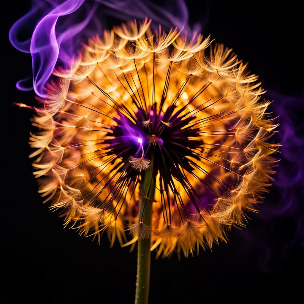 Dandelion on Fire: Dramatic Photography in Chiaroscuro