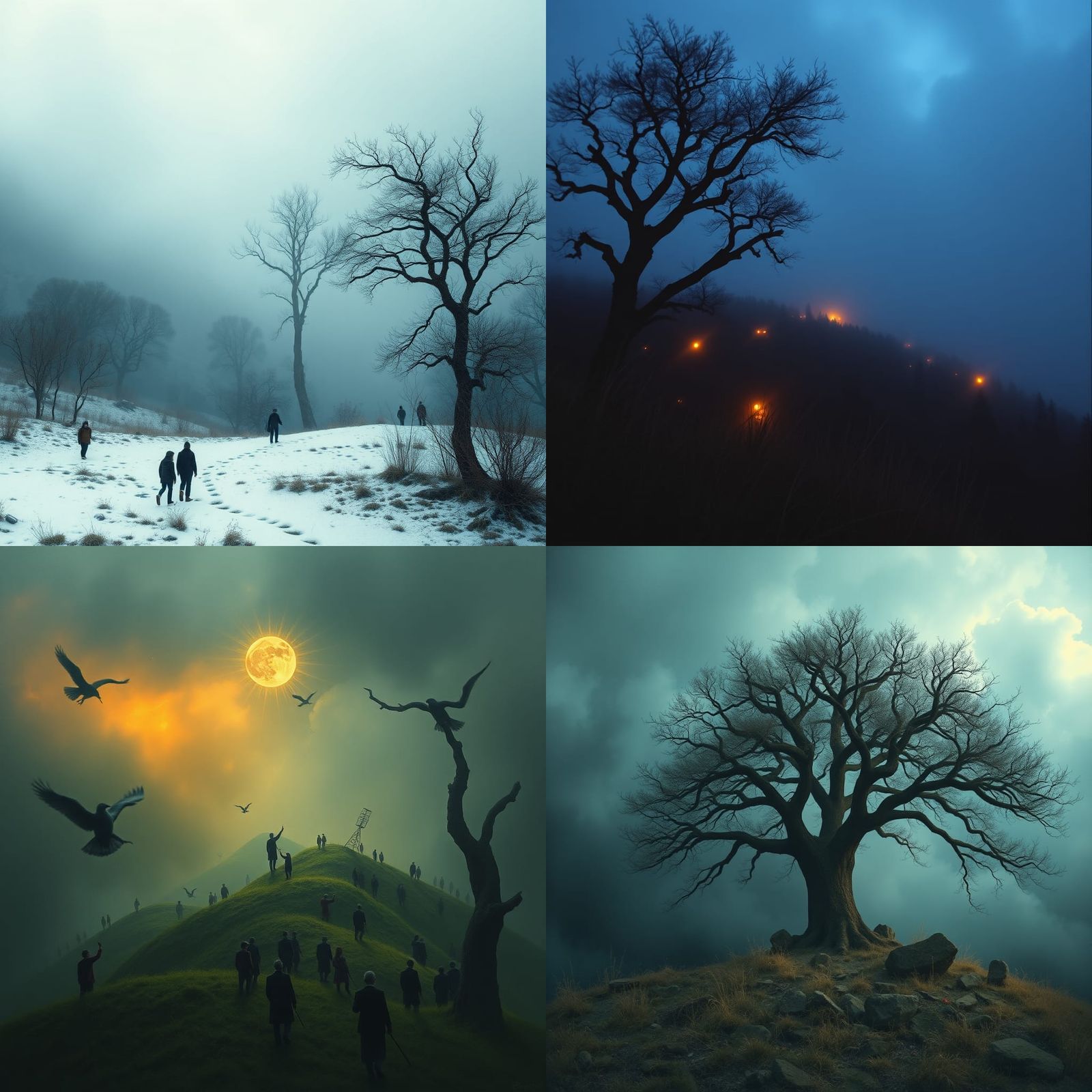 Crowd of Deities on Hills of Time