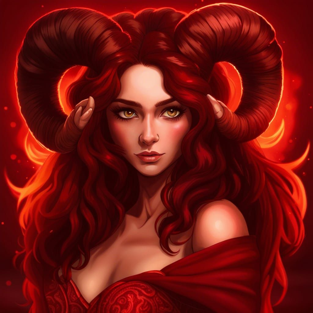 Aries Zodiac Girl with Fiery Attitude