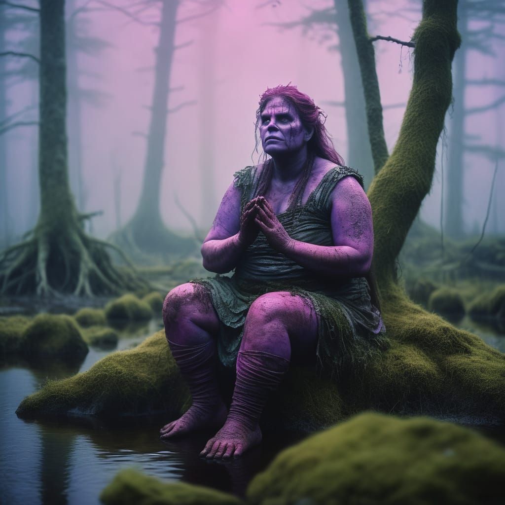 Ethereal Swamp Goddess in Nature's Armor