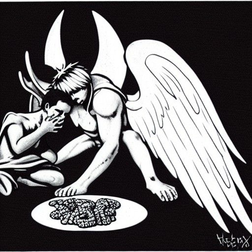 Lucifer Comforts a Crying Furry Eating Fruit Loops