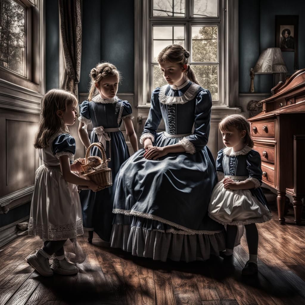 Detailed Image of Sissymaid Caring for Children