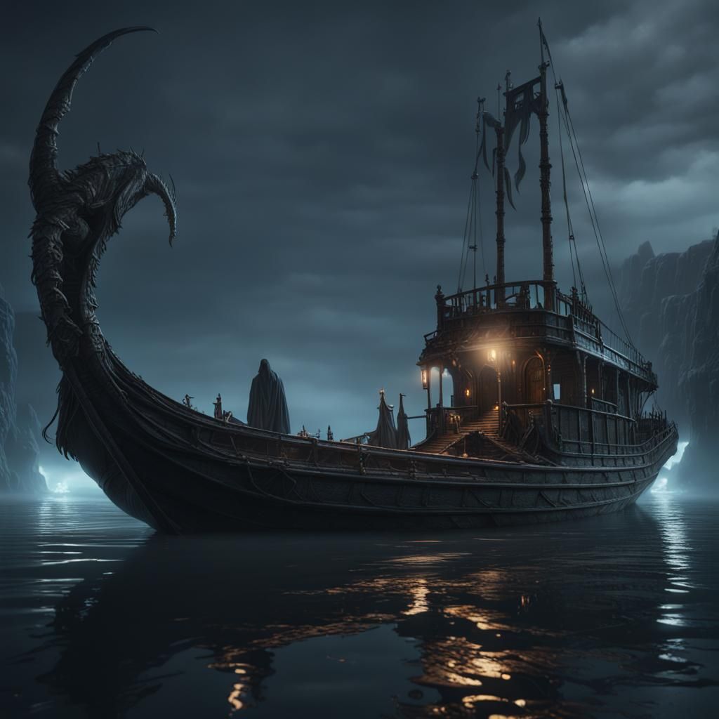 River Styx Underworld Scene in Unreal Engine 5