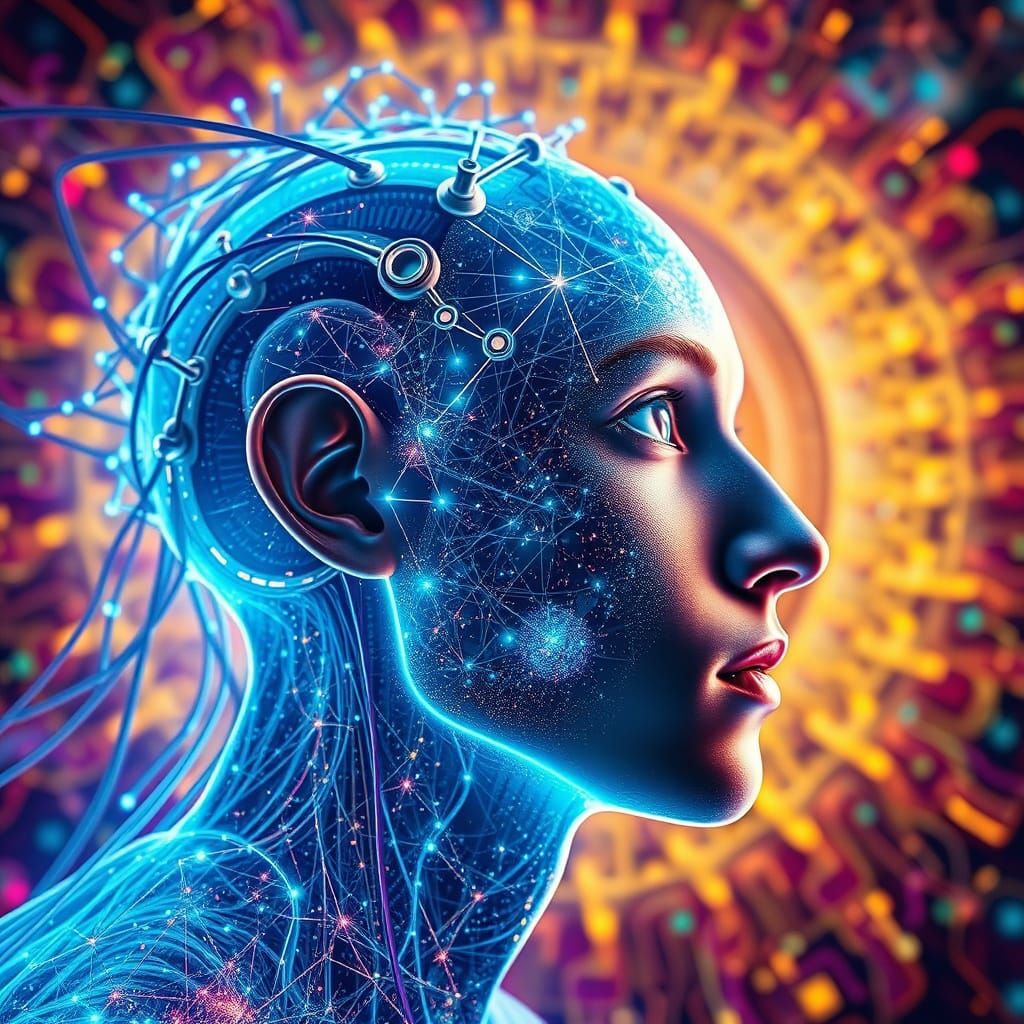 Neural Network Evolves in Hyperrealistic Splash Art