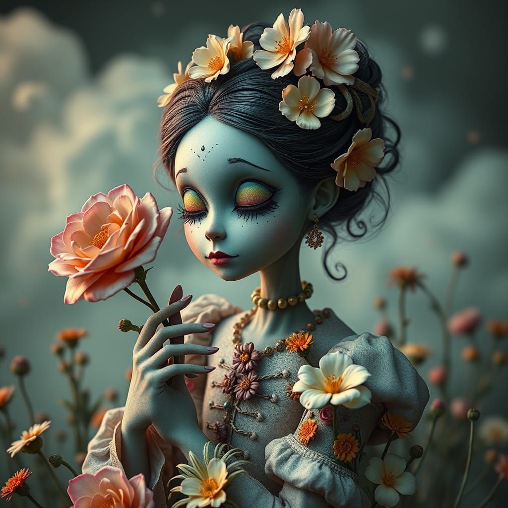 Woman Builds Fantasy World in Burtonesque Style