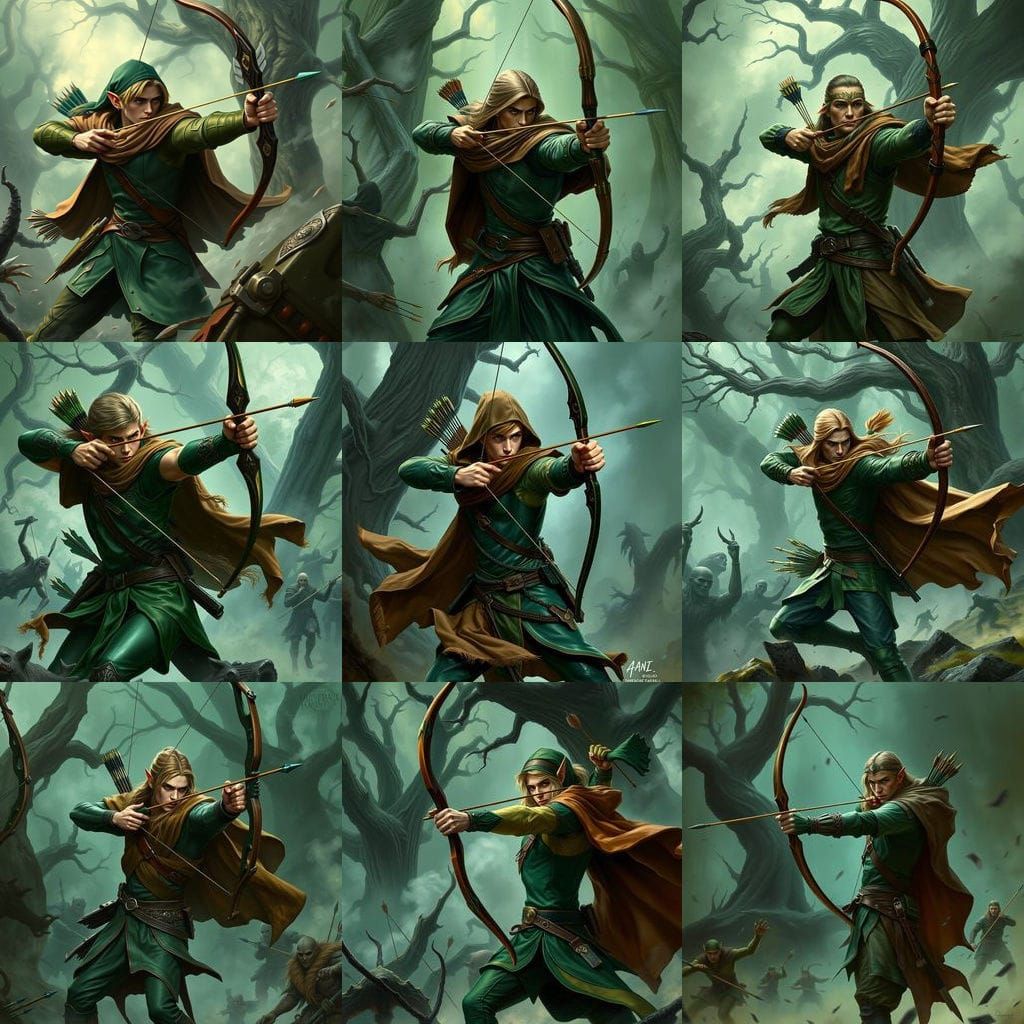 Ethereal Elf Warrior in Lord of the Rings Style