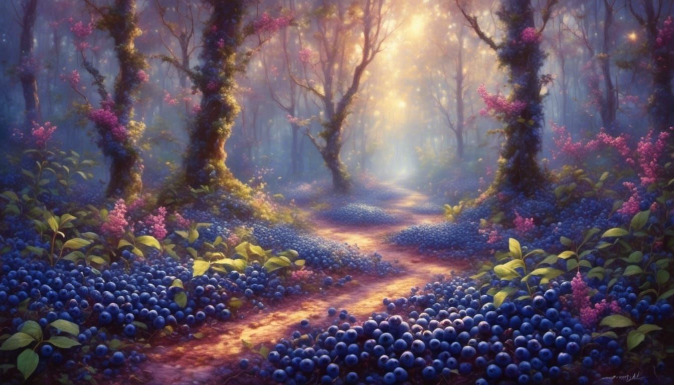 magical blueberry forest